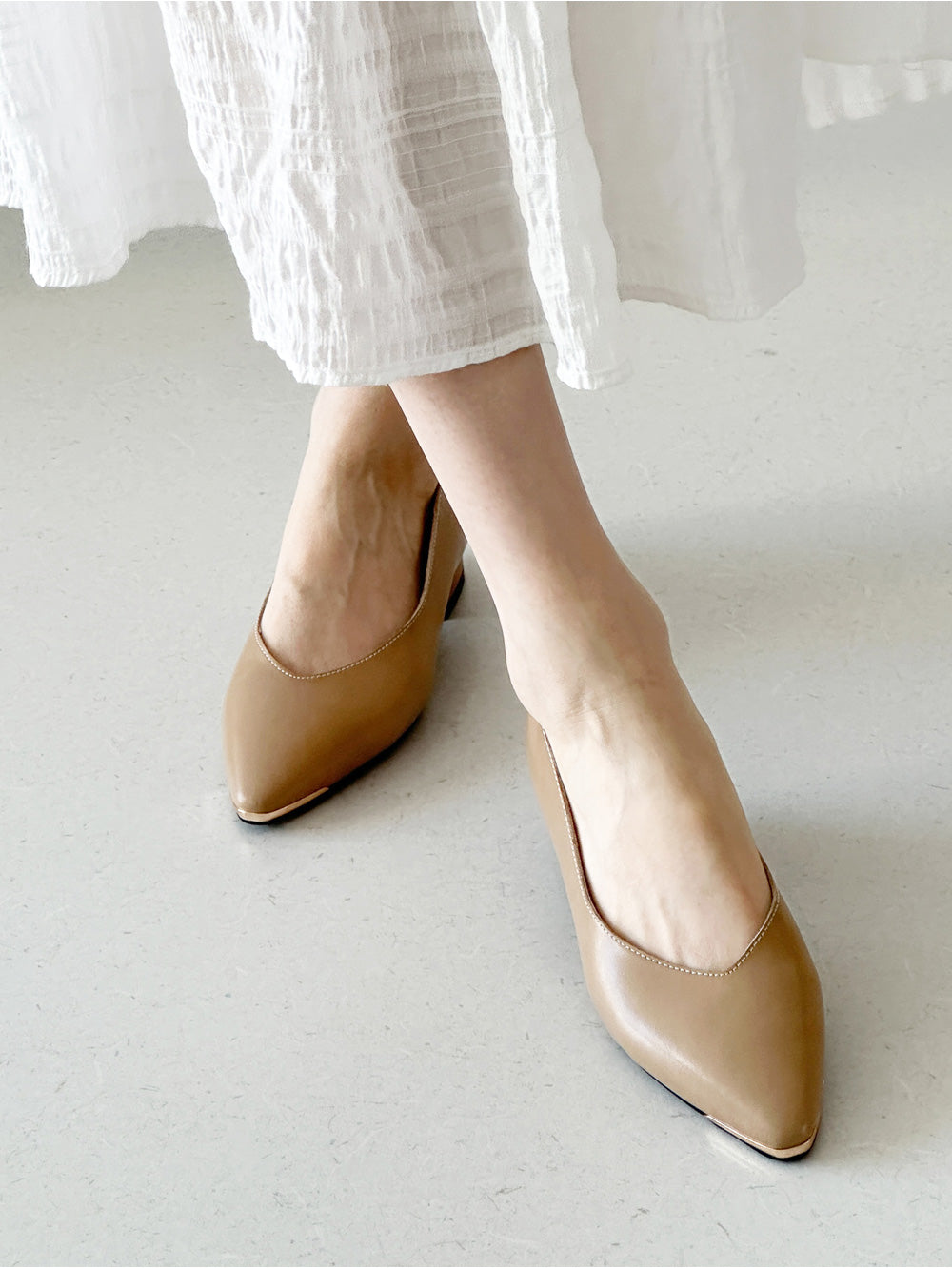 [AURACASA] Élise Genuine Leather Pointed-Toe Pumps 🔥 BEST SELLER 인기 대박 상품 ✨소가죽