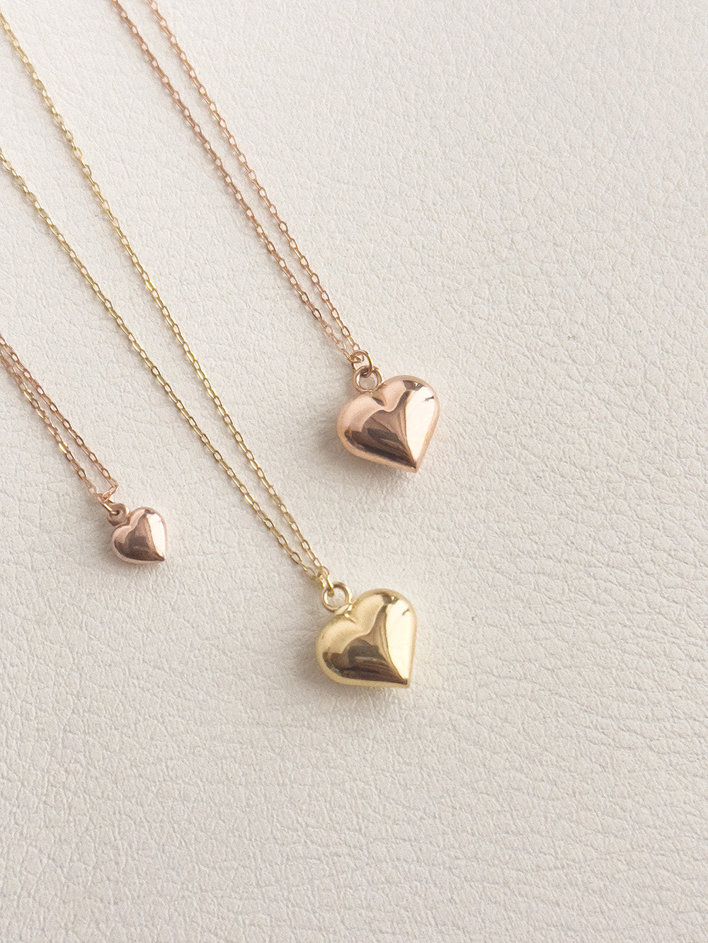 14K Gold Heart Pendant Necklace