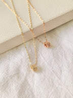 14K Gold Minimalist Pendant Necklace
