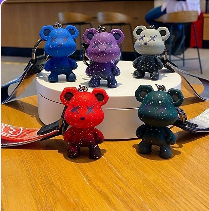 [AURACASA] Galaxy Bear Keychain & Bag Charm 이쁜 키체인