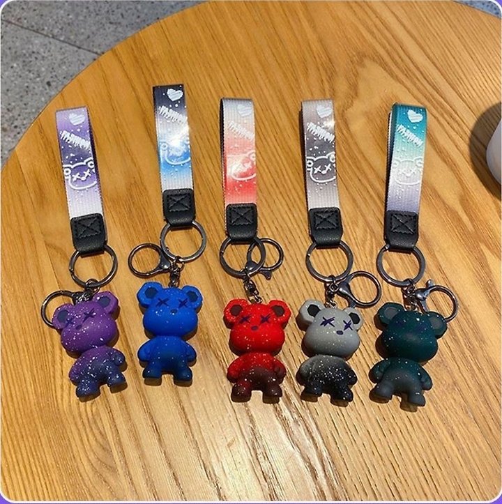 [AURACASA] Galaxy Bear Keychain & Bag Charm 이쁜 키체인