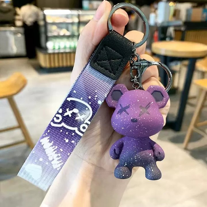 [AURACASA] Galaxy Bear Keychain & Bag Charm 이쁜 키체인