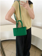 AURACASA Mini Classic Structured Tote Bag – Compact Everyday Crossbody (Vegan Leather)