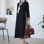 [AURACASA] Signature Pearl Side-Pleated Midi Dress   ✨입어보면 핏이 더욱 예쁘게 살아나는 우아한 플리츠 원피스입니다.