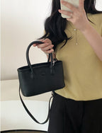 AURACASA Mini Classic Structured Tote Bag – Compact Everyday Crossbody (Vegan Leather)