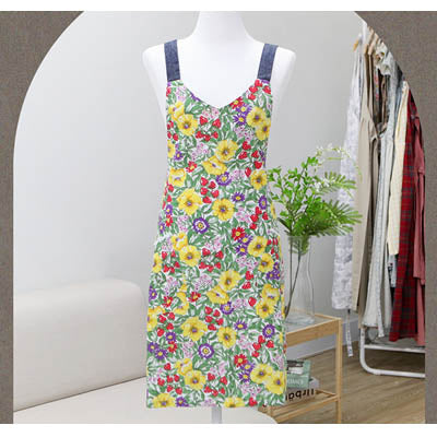 AURACASA Strawberry Linen Apron 딸기 린넨 앞치마