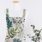 AURACASA | Beauty Olive apron High quality printed linen | 올리브 앞치마