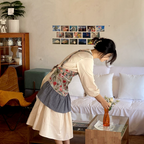 AURACASA Grace Denim Frill Apron 그레이스 데님 앞치마
