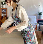 AURACASA Strawberry Linen Apron 딸기 린넨 앞치마
