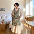 AURACASA Rose Linen Apron 로즈 린넨앞치마