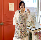 AURACASA Ramie Flower Waterproof Apron