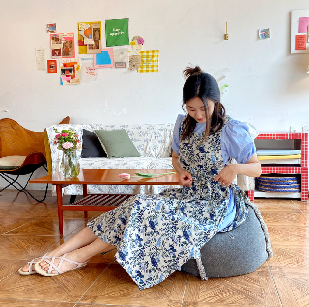 AURACASA Forest Long Apron 백지영 해방타운스타일